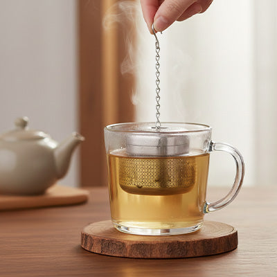 Infuseur the dans verre a the