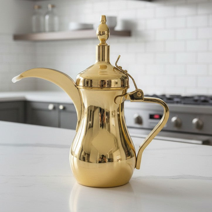 Théière marocaine couleur Or