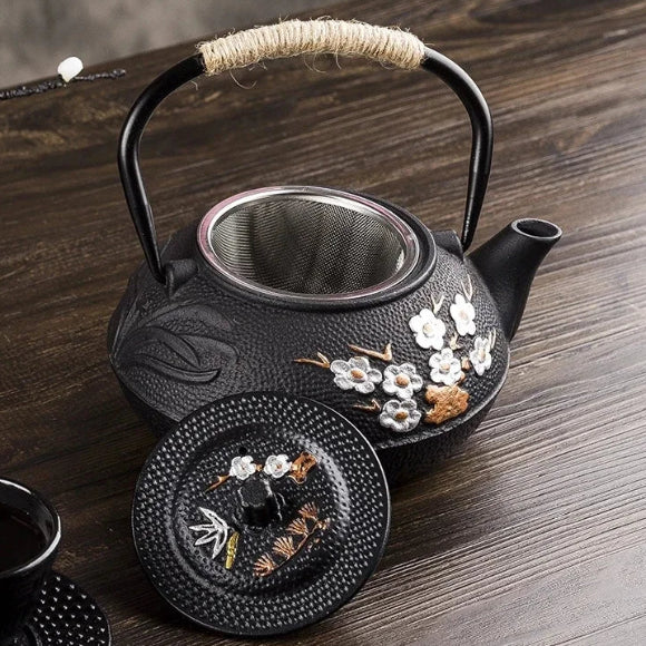 Théière japonaise en fonte avec infuseur